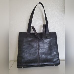 Vintage Fossil Leather Tote Bag